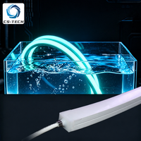 Panneau néon flexible RGB à effet de poursuite de couleur avec télécommande, dégradé multicolore, décoration murale pour studio d'animation et de jeux