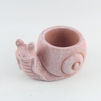 Pot Bunga Desain Hewan Lucu Grosir Kelinci dan Anak Ayam Warna Pink untuk Sukulen dan Bonsai