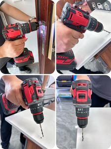Perceuse à percussion sans fil 18V/20V/21V de qualité professionnelle avec éclairage intégré, absorption des chocs, durabilité accrue, perceuse pour murs en briques - Product Image 4
