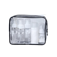 Sac à cosmétiques personnalisé PVC recyclable sérigraphié fermeture éclair étanche multi-fonction trousse de toilette pour masques faciaux lotion