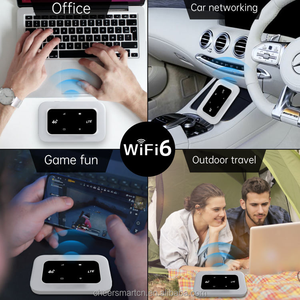 Módem de Bolsillo 4G Personalizado ChiWay, Hotspot Portátil 4G Desbloqueado, Router SIM con Pantalla LED LCD, 150Mbps 300Mbps WiFi6, para Viajes y Campamentos al Aire Libre - Product Image 3