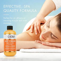 Crème d'huile de massage brûle-graisse à marque privée pour femmes, soin corporel spa