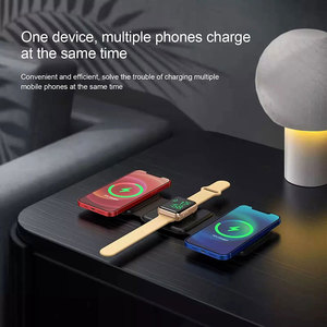 <span class=keywords><strong>Chargeur</strong></span> sans fil magnétique pliable 3 en 1 le plus récent, charge rapide pour téléphone et montre, 15 W, portable pour <span class=keywords><strong>chargeur</strong></span> sans fil <span class=keywords><strong>Qi</strong></span> - Product Image 4