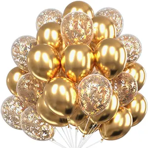 30 adet altın Metal lateks kare pullu balon seti düğün doğum günü partisi dekorasyon balonları