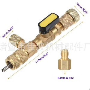 Car Air Conditioning Valve Core Removal <b>Tool</b> Metal Hand Operated With <b>Spanner</b> For Refrigerant Valve Maintenance - Product Image 4