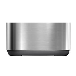 Rainbow Hand Trash Can <b>Stainless</b> <b>Steel</b> Cylindrical 2kg Indoor Push Button Flip Top Waste <b>Bin</b> For Home Kitchen Office Bathroom - Product Image 2