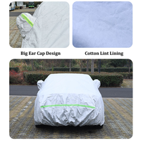 Xiangta gros extérieur argent étanche bâches de voiture 210D Oxford tissu couverture Portable pour voitures SUV