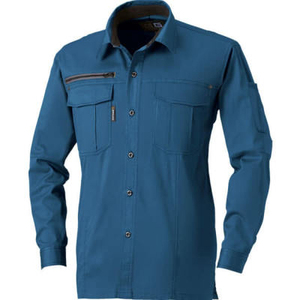 Uniforme de travail Design chemise de travail bleue <span class=keywords><strong>Blouse</strong></span> pour mécaniciens - Product Image 4