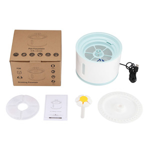 2.4L猫喷泉可更换过滤自动猫喷泉分配器活性炭宠物喷泉 - Product Image 3