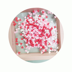 500g de paillettes en forme de cœur mélangées pour slime, <span class=keywords><strong>argile</strong></span> polymère, cœurs roses, rouges et blancs, particules de plastique Klei, décorations pour la Saint-Valentin - Product Image 5