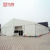 Chine Yijin personnalisé 40x100 grand entrepôt tente de stockage industriel avec housse en tissu pvc