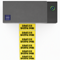 Vente en gros d'usine, rouleau d'étiquettes thermiques jaunes de 2*1 pouce, autocollants à code-barres adhésifs, compatibles avec l'imprimante thermique directe Rollo