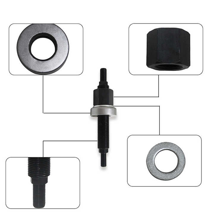 Kit Clé à Poulie Alternateur Bosch 33 Dents - Foret 75mm Pour Démontage Poulie