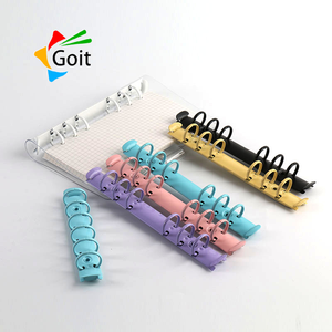 A8 <span class=keywords><strong>mini</strong></span> 3 vòng chất kết <span class=keywords><strong>d</strong></span>ính cơ chế vàng hồng trắng Macaron màu kim loại chất kết <span class=keywords><strong>d</strong></span>ính Vòng 6 nhẫn rời lá Clip A6 A5 A7 tương thích - Product Image 6