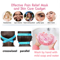 Perle de gel de thérapie chaude et froide réutilisable de vente chaude avec masque facial en peluche pour les cernes des yeux