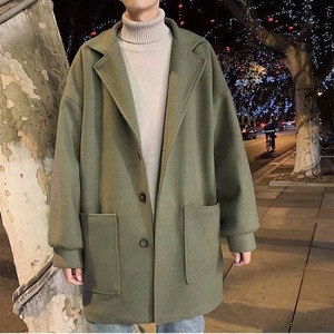 Cappotto di lana di prima qualità cappotto di grandi dimensioni Casual coreano lungo da <span class=keywords><strong>uomo</strong></span> che si ispessisce invernale <span class=keywords><strong>Trench</strong></span> per coppie alla moda - Product Image 5