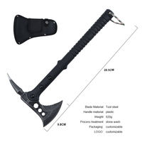 Bochen MZ-586 chasse sauvetage hache feu acier abattage hache tactique Tomahawk chasse en plein air Camping survie hache