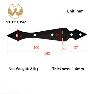 Modern Black Iron Decorative Furniture <b>Door</b> <b>Hinges</b> Durable Easy Installation 270° Opening Angle <b>for</b> Kitchen Cabinets Living - Product Image 3