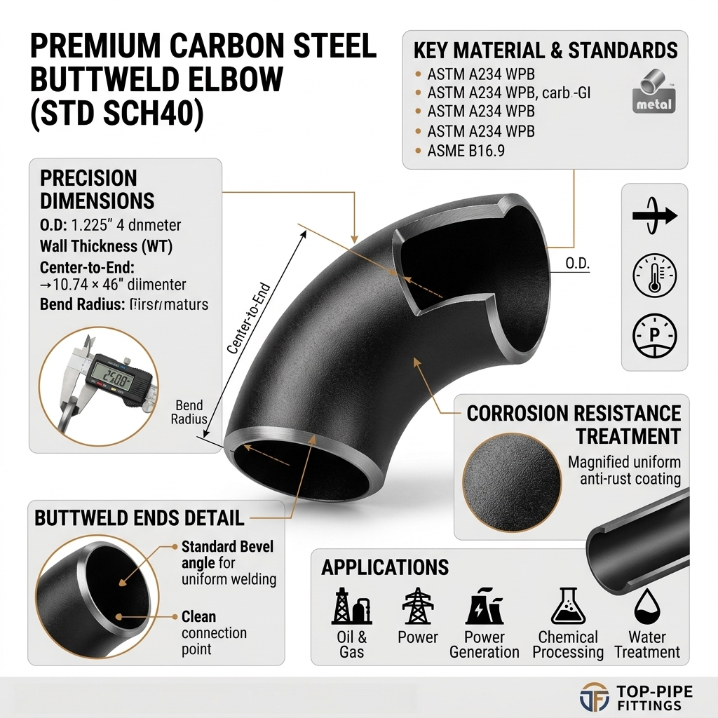 ODM OEM Customized Long Radius Forging Technique Plumbing Connector Forging Butt Welded Stainless Steel Elbow Pipe Fittings · image 4