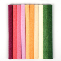 Papier crépon coloré, papier déchiqueté décoratif, papel crespon
