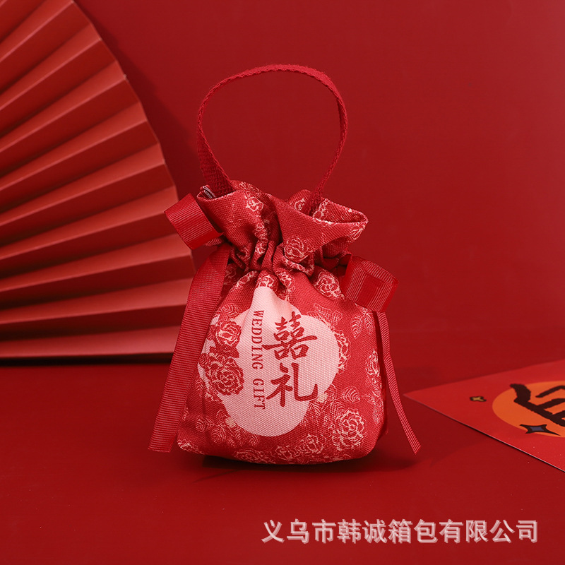 Cadeau de mariage grande pivoine rouge [velours épais]