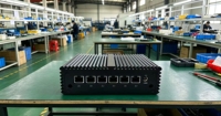 Appareil réseau sans ventilateur Celeron 4305U avec 6 ports Ethernet 2.5G et ports COM RS232 pour Linux et Windows