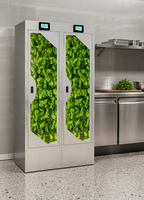 Armoire de culture hydroponique 1800 mm, système de jardinage intérieur intelligent, agriculture verticale, boîte de culture de plantes, double écran, maison, restaurant
