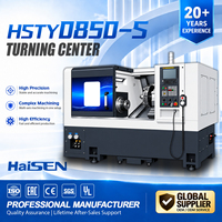 Centre de tournage CNC HSTY0850-S, tour-fraiseuse CNC à lit incliné haute vitesse avec tourelle motorisée, machine de tournage automatique pour métaux