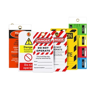 Thẻ Khóa An Toàn Tùy Chỉnh Điện Danger ''Không Hoạt Động'', Ra Khỏi Thẻ Dịch Vụ Thẻ Nguy Hiểm - Product Image 1