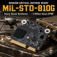 Mini SSD industriel MSATA SATA 6 Gbps MO300B MLC 16 Go 32 Go 64 Go pour la sécurité CCTV, DVR, PC embarqué sans ventilateur