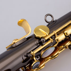 악기 악기 블랙 니켈 소프라노 색소폰 골드 래커 키 중국에서 - Product Image 5