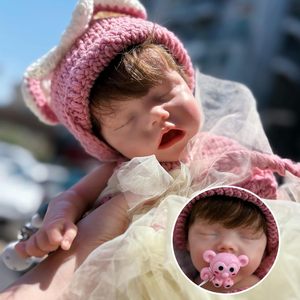 <span class=keywords><strong>Muñeca</strong></span> Bebé <span class=keywords><strong>de</strong></span> Silicona <span class=keywords><strong>de</strong></span> 18 Pulgadas con Ojos Cerrados, <span class=keywords><strong>Muñeca</strong></span> Reborn Realista <span class=keywords><strong>de</strong></span> Niña Dormida - Product Image 2