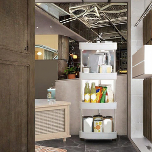 Giá treo khăn nhựa cao cấp HUICI màu đen, có thể kéo dài, gắn góc, 4 tầng, hai thanh, kiểu châu Âu, dùng cho phòng tắm khách sạn, một thanh đơn, 5 - Product Image 3