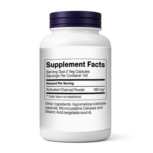 Complément alimentaire en capsules de <span class=keywords><strong>charbon</strong></span> de bois activé, gagnant international du secteur de la santé, vente chaude, 560 mg par portion, <span class=keywords><strong>bienfaits</strong></span> pour la santé digestive - Product Image 6