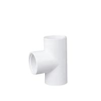 Raccord en T en PVC 20mm-110mm Blanc/Gris PN10 PN16 Basse Pression Surface Lisse Réducteur Égal pour Système de Plomberie d'Alimentation en Eau