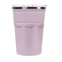 Gobelet isotherme en acier inoxydable avec paroi extérieure en silicone