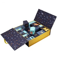 Boîte de calendrier de l'avent en carton rigide haut de gamme personnalisée, emballage cadeau de Noël, gaufrage, papier recyclable et biodégradable de qualité supérieure