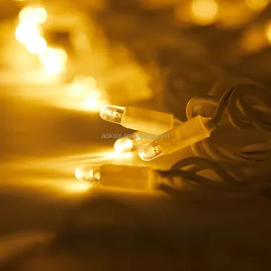 Iluminação decorativa externa IP67 cabo de borracha LED Fairylights luz de corda à prova d'água