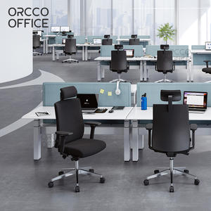 Diseño moderno Muebles comerciales Trabajo Computadora Cubierta trasera de plástico Cuero PU Ergonómico Ejecutivo Oficina en casa Silla de cuero - Product Image 1
