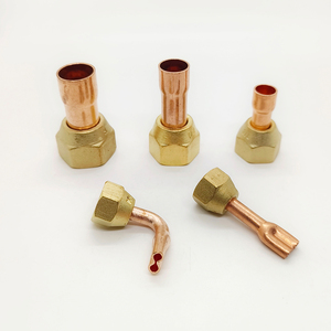 Raccordo a Svasatura in Ottone <span class=keywords><strong>per</strong></span> Tubi in Rame SAE 45 Gradi <span class=keywords><strong>per</strong></span> Sistemi HVAC, Condizionamento e Refrigerazione ad Alta Pressione - Product Image 1