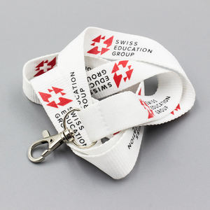 Fabrication de lanières en polyester de haute qualité, éducation scolaire, logo personnalisé, impression à chaud, impression en relief, carte d'identité/lanières - Product Image 1