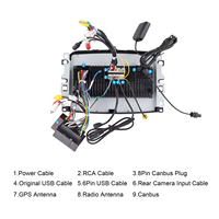 Radio para Auto Podofo 2 Din de 7'' con Android, 6+128GB, Carplay y Android Auto Inalámbricos, GPS IPS, WiFi, BT, para Fiat 500L 2013-2019