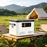 Station d'alimentation portable 6 en 1, 300W de sortie AC, 4000 cycles, générateur solaire LiFePO4