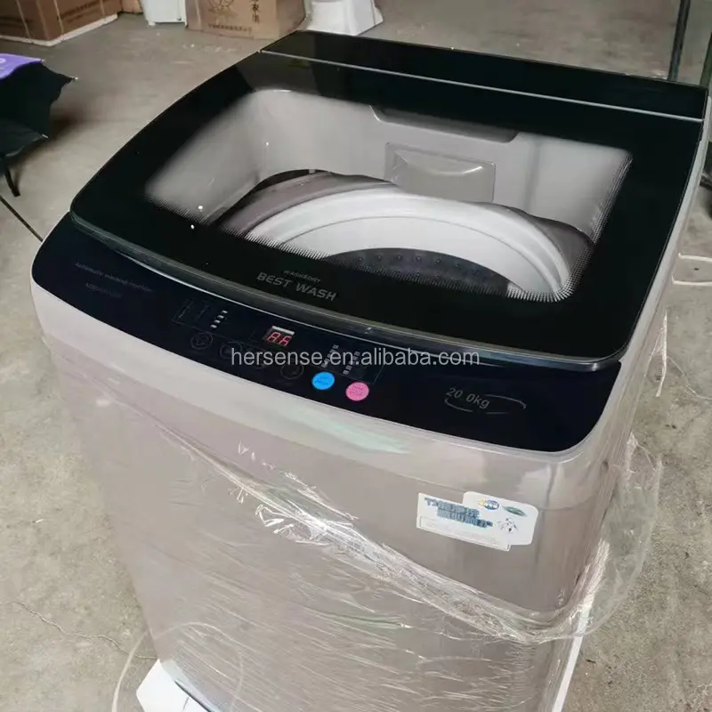 Best Wish Top Loading Full Auto Washing Machine 20kgs large Capacity Cloth Washer A+++ Energy Saving Type 220v 50Hz