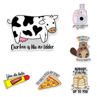 Cartoon Food Woordspeling Liefde Acryl Schoen Charms Schattige Valentijns Dessert Sushi Donut Clog Decoratieve Charms DIY Schoen Accessoires