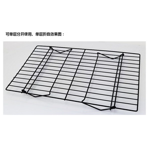 Carbon Steel Baking Rack 40x25 Cm Foldable Cooling Rack For Cake Bread Cookies Oven Safe Food Contact Safe - Product Image 2