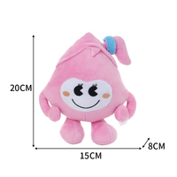 Protection de l'environnement source d'eau mascotte en peluche goutte d'eau jouet personnalisé en peluche sur pied mignon bleu goutte d'eau jouet poupée