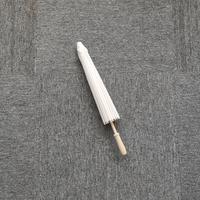Parasol en bois personnalisé de 82 cm, mini-parasols en papier blanc pour mariage