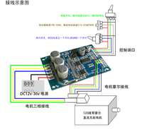 Papan pengontrol Drive Motor tanpa sikat, DC 12 v-36 v 500W dengan Sensor Hall modul keseimbangan Motor Drive mobil