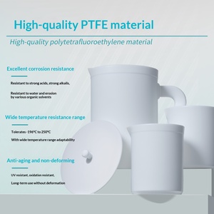 Couvre-gobelet en PTFE Labshark, résistant aux acides/aux alcalis à haute température, matériau consommable épaissi - Product Image 2